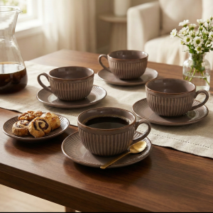 TheSwirl_3.png The Swirl: Gentle New Bone China Tea Cups (Set of 4)