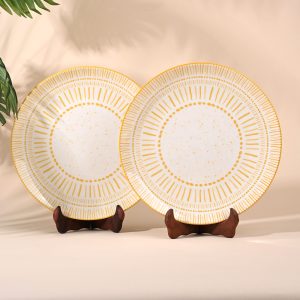 Amoret: Porcelain Dining Plates Set of 2 (10.8 Inches)