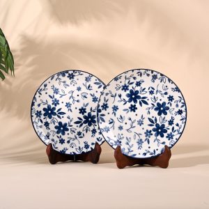 Bluebell: Porcelain Quarter Plates Set of 2 (7.8 Inches)