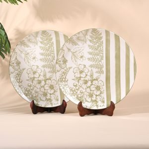 Hazel: Porcelain Dining Plates Set of 2 (10.8 Inches)