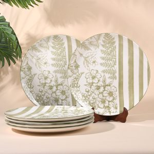 Hazel: Porcelain Dining Plates Set of 6 (10.8 Inches)