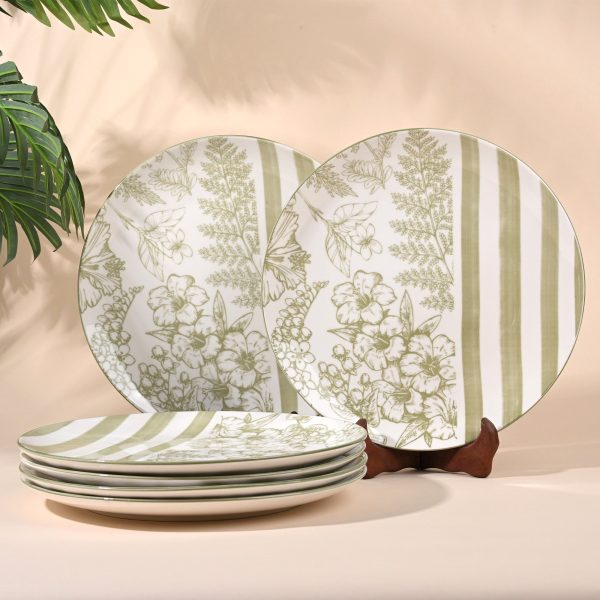 Hazel: Porcelain Dining Plates Set of 6 (10.8 Inches)
