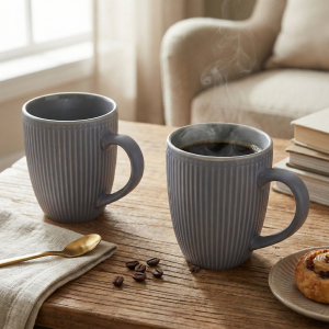 marble-blue-mug-8.png Slate Blue Ceramic Coffee Mug (Set of 2)