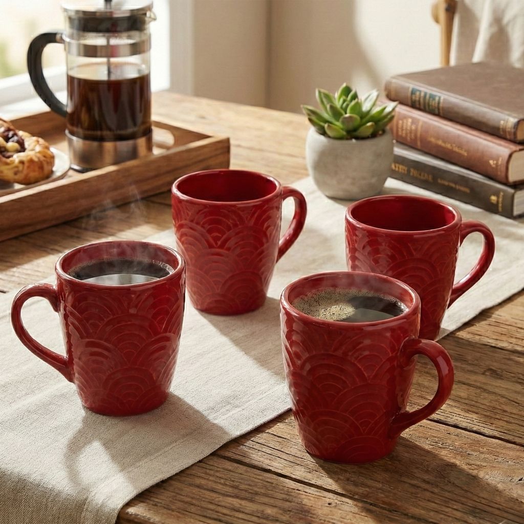 scarlet-red-ceramic-coffee-mug-set-of-4
