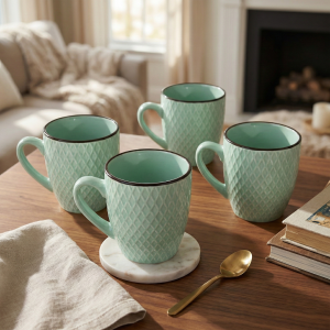 sea-green-mug-5.png Sea Green Ceramic Tea Cup (Set of 4)