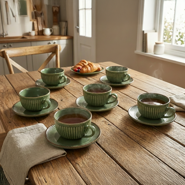 The Snug: Comforting New Bone China Tea Cups (Set of 6)