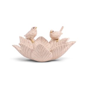 Bird-Leaf Polyresin Organiser