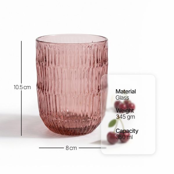 AMAARE: Beloved Unique Textures Drinking Glass