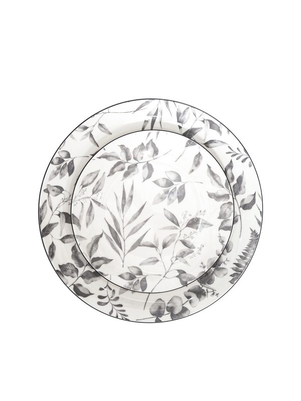 Ivory Porcelain Dinner & Quarter Plate Set