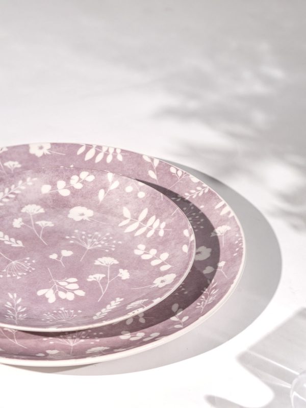 Dahlia Porcelain Dinner & Quarter Plate Set