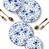 Bluebell: Porcelain Dinner Plates Set
