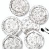 Ivory Porcelain Dinner & Quarter Plate Set