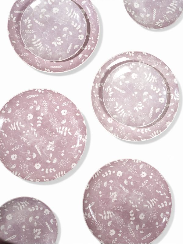 Dahlia Porcelain Dinner & Quarter Plate Set