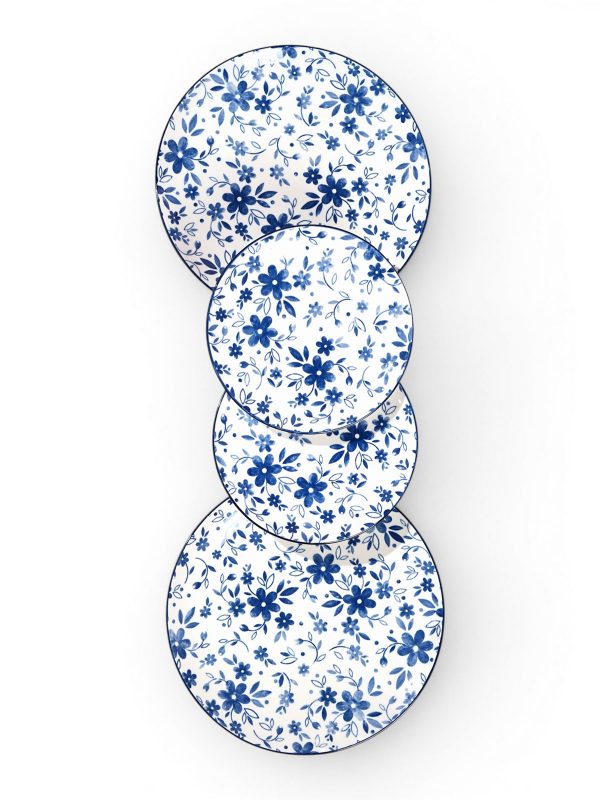 Bluebell: Porcelain Dinner Plates Set