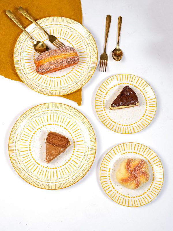 Amoret Porcelain Dinner & Quarter Plate Set