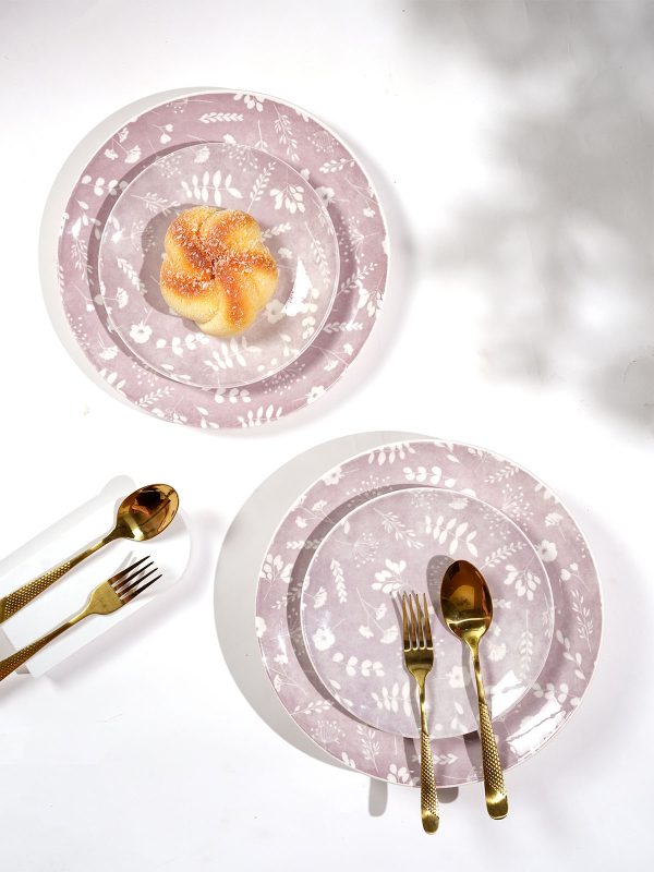Dahlia Porcelain Dinner & Quarter Plate Set