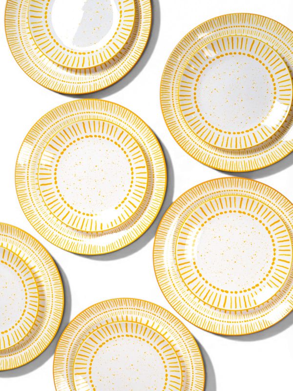 Amoret Porcelain Dinner & Quarter Plate Set