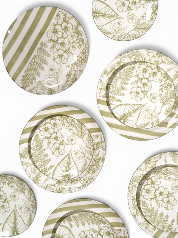 Hazel Porcelain Dinner & Quarter Plate Set
