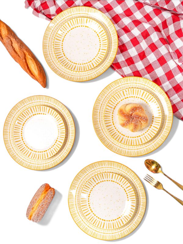 Amoret Porcelain Dinner & Quarter Plate Set