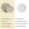 Hazel Porcelain Dinner & Quarter Plate Set