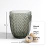 Meraki: Subtle Embossed Drinking Glass