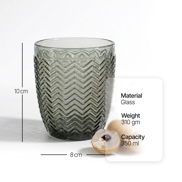 Meraki: Subtle Embossed Drinking Glass