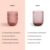 AMAARE: Beloved Unique Textures Drinking Glass