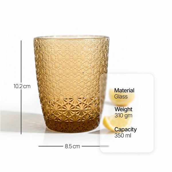 Valley: Vintage Floral Drinking Glass