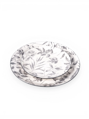 Ivory Porcelain Dinner Plates